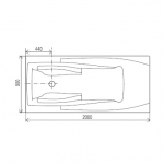 Artel Plast Желана - Прямоугольная акриловая ванна, 200x90 см