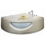 APPOLLO Угловая акриловая ванна с гидро- и аэромассажем, 150x150 см