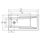 Artel Plast Сакура - Прямоугольная акриловая ванна, 180x90 см