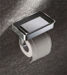 Тримач для туалетного паперу LEONARDO, з підставкою для мобільного телефону