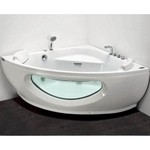 APPOLLO Угловая акриловая ванна с гидро и аэромассажем, 150х150