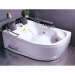 APPOLLO Угловая акриловая ванна с гидро- и аэромассажем, левая, 180x125 см